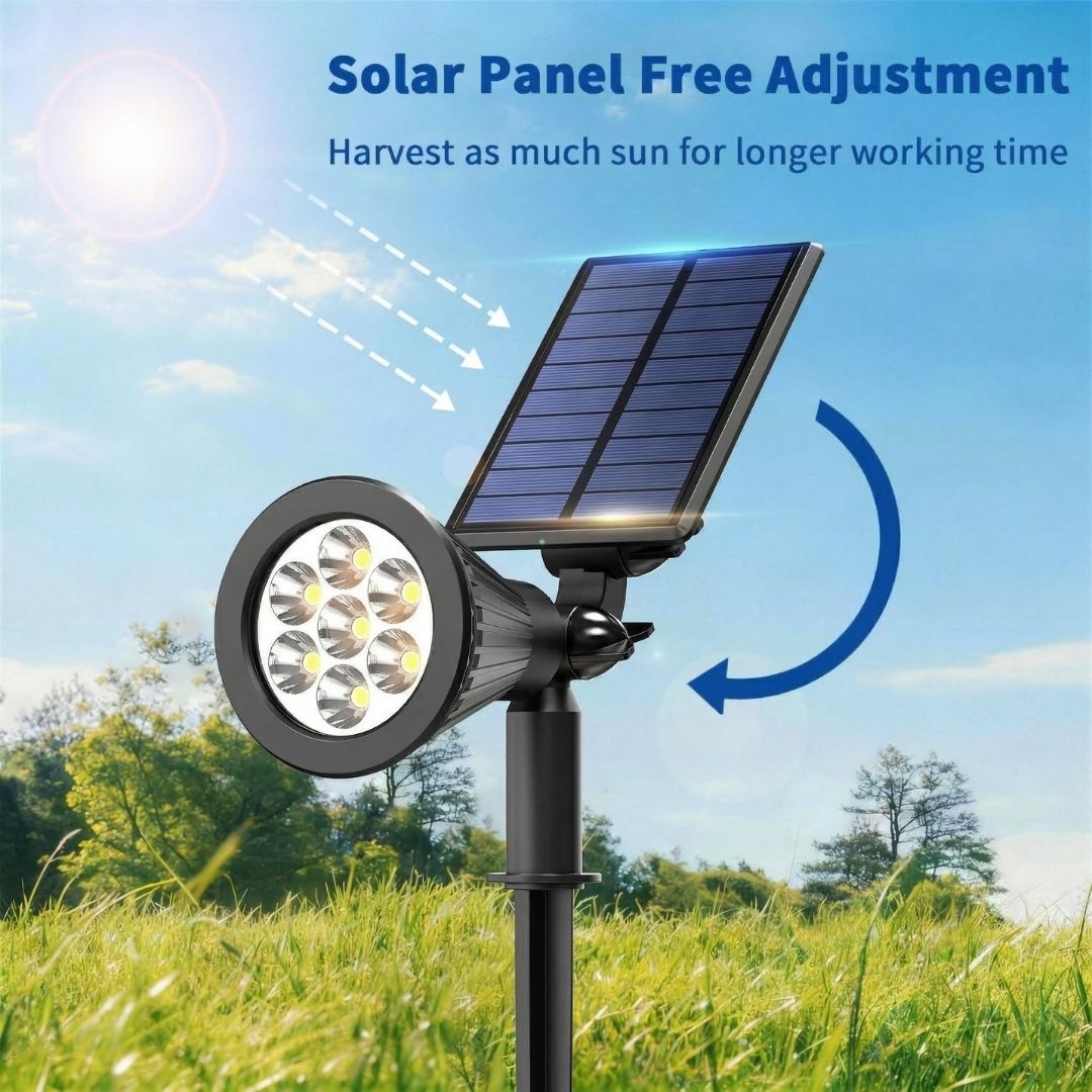 CreativeLighting™ Solar Powered Garden Spotlight | Waterproof Auto On/Off Outdoor LED Accent Light
