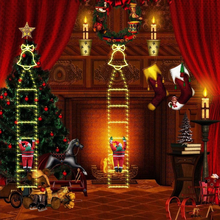 🎄2025 Christmas Sales🎅2025 Christmas Santa Climbing Stairs Light