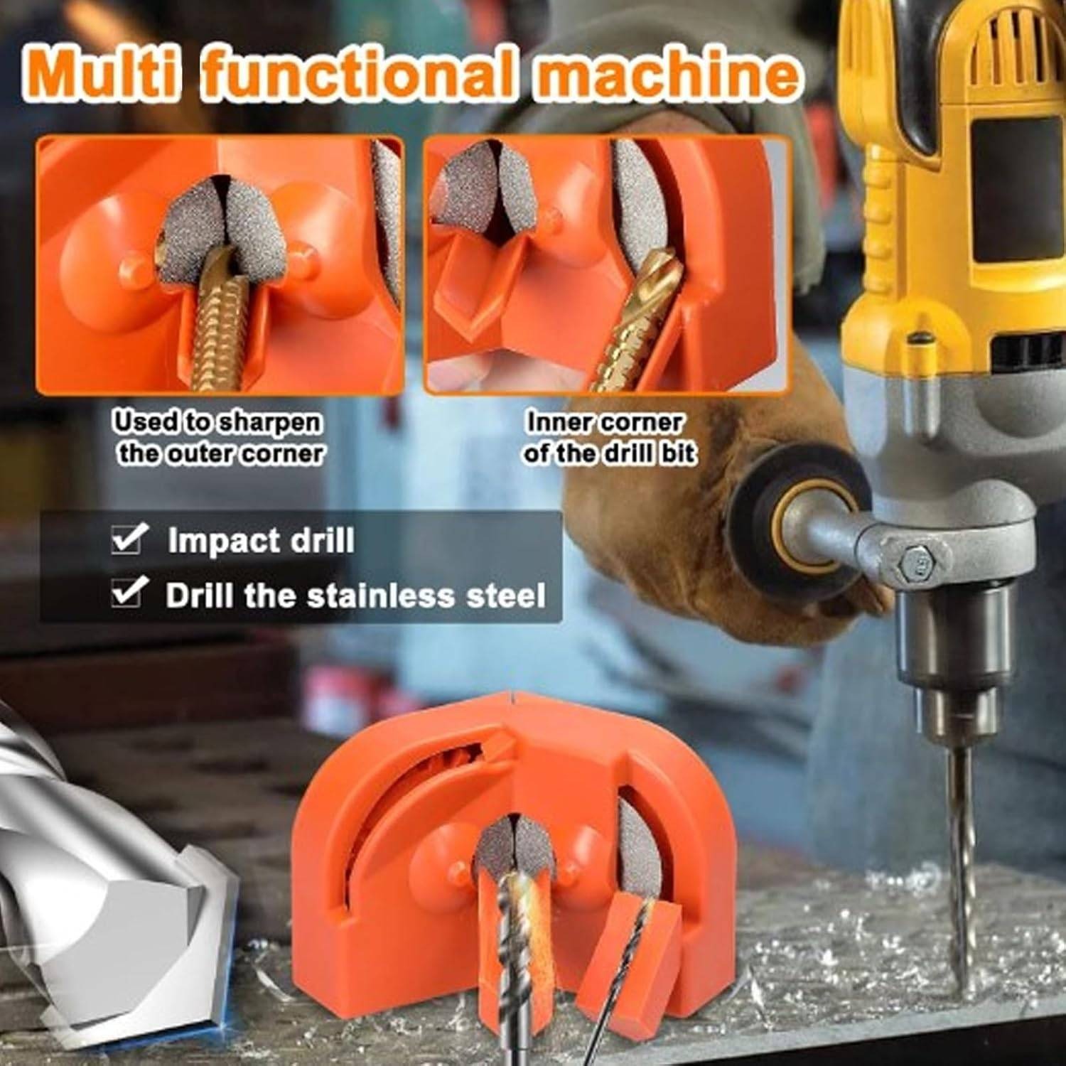 🔥Hot Sale 49% OFF - 🎁 Multifunctional Drill Sharpener