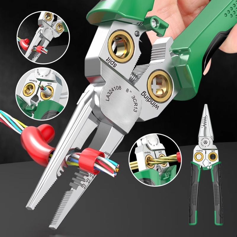 💥LAST DAY HOT SALE: 50% OFF🔥8-in-1 Multi-Functional Wire Stripper Scissors With Electrical Test
