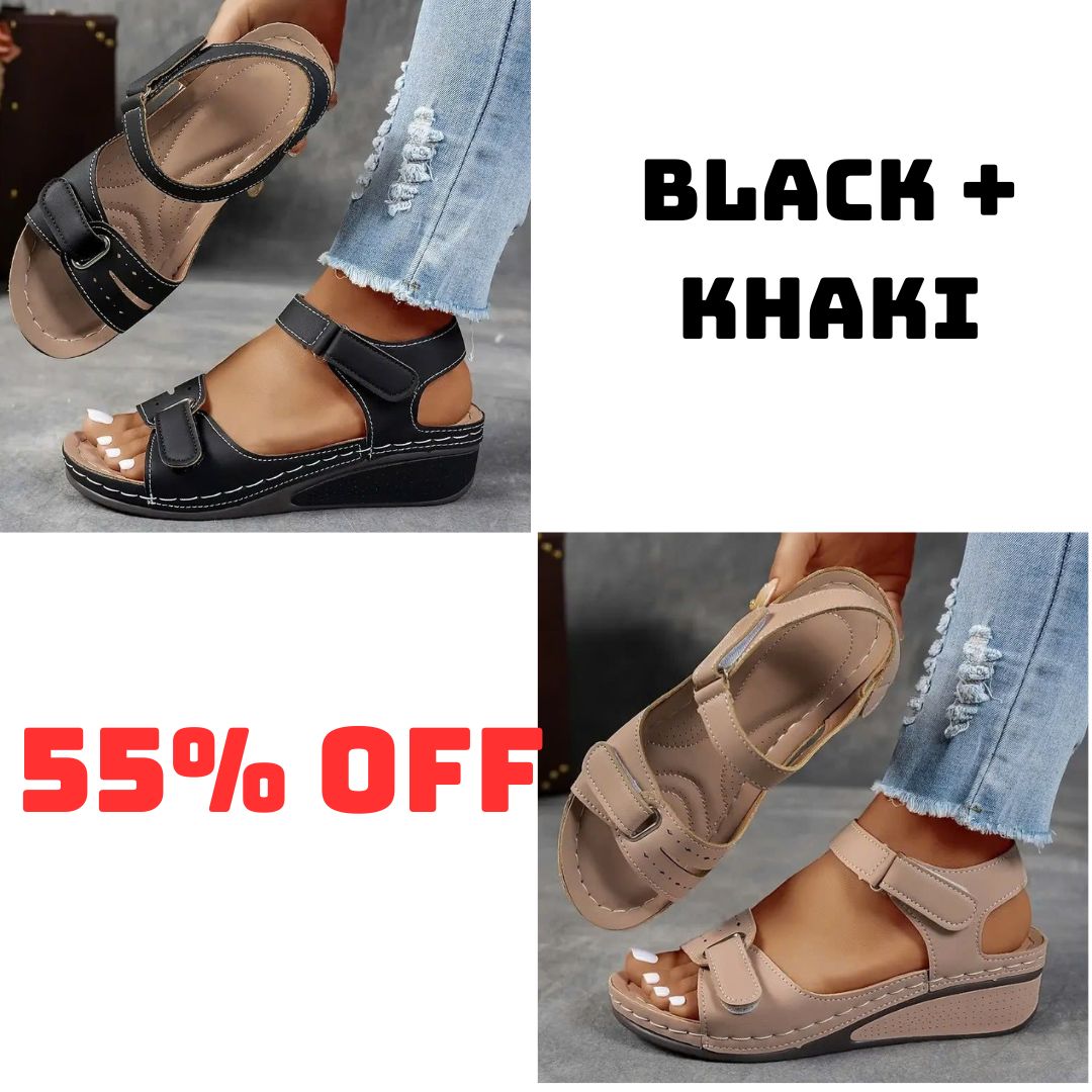 🔥Last Day Deal 70% OFF🔥 - Soft & Stylish Wedge Sandals for Effortless Comfort!
