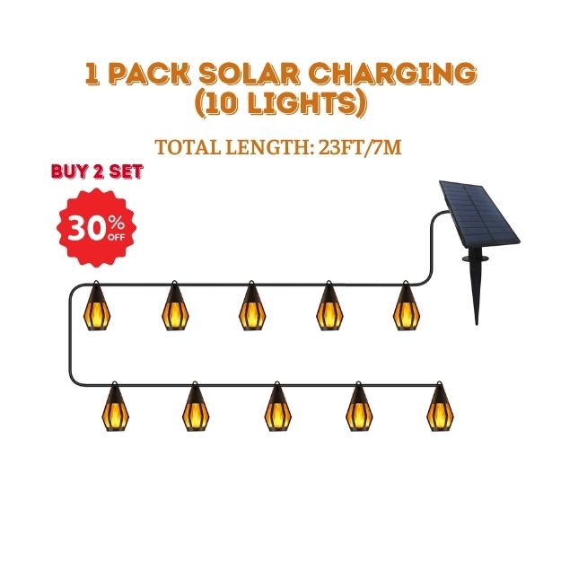 Outdoor Solar Flame Lights 🔥 | Add Warm Glow to Patio, Garden, or Party 🎉 | Holiday-Ready Decor 🎃🎄
