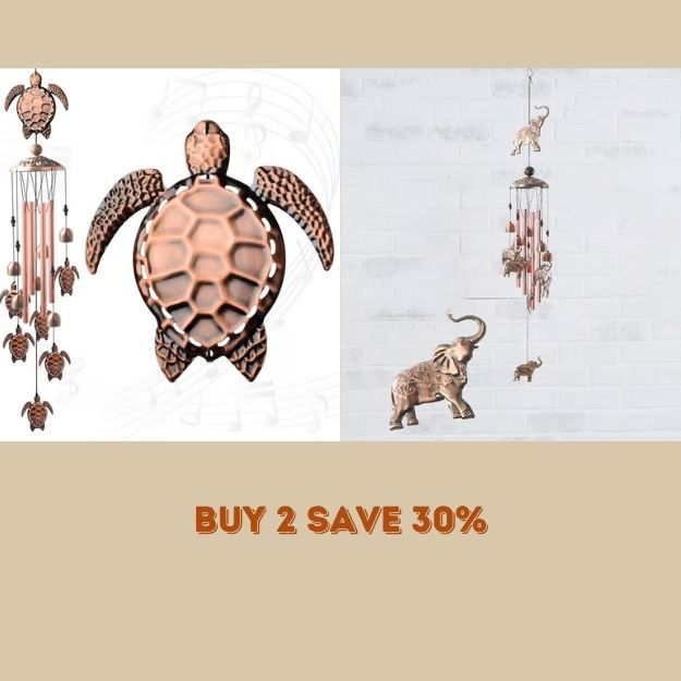🎁Pure Hand-Made Copper Horse Wind Chimes
