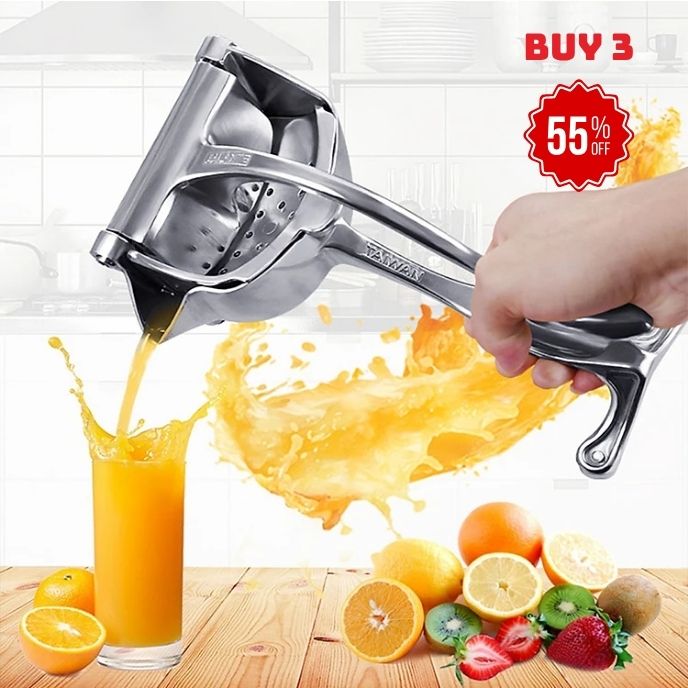 🍊✨ Aluminum Alloy Fresh Fruit Juice Extractor | Manual Fruit Squeezer for Healthy, Fresh Juices