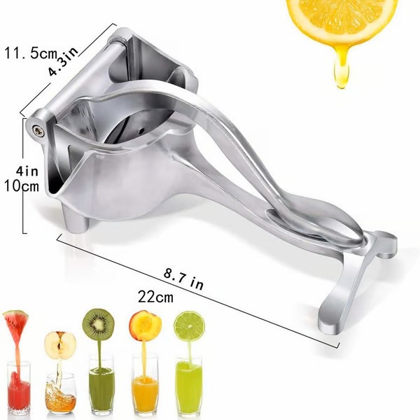 🍊✨ Aluminum Alloy Fresh Fruit Juice Extractor | Manual Fruit Squeezer for Healthy, Fresh Juices