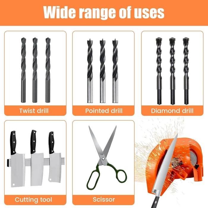 🔥Hot Sale 49% OFF - 🎁 Multifunctional Drill Sharpener