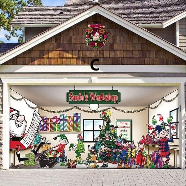 🎄Last Day Sale 49% OFF - Christmas 2024 Reusable Garage Door Decoration