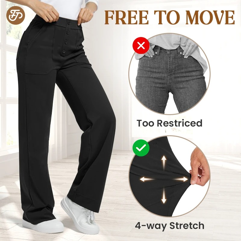 FlexiPants – Women’s Casual High Waist Stretch Pants