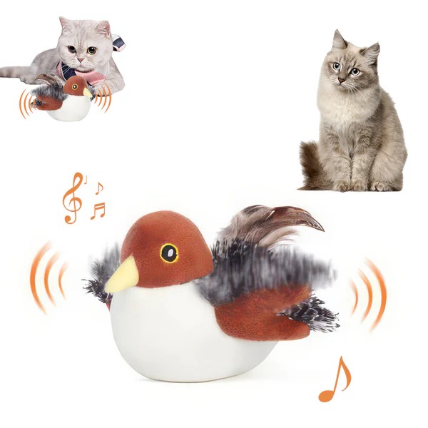 🔥 Last Day Sale 50% Off ⏰ Interactive Chirping Bird Cat Toy 🐧