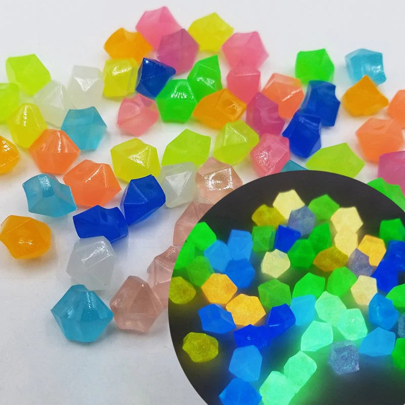 🌟300/600/900 Pcs Multicolor Glow - Outdoor Luminous Stones
