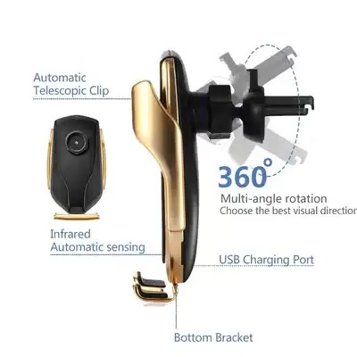 🎁2025 New Year Sale 50% OFF🔥15W Infrared Auto-sensing Wireless Fast Charging Car