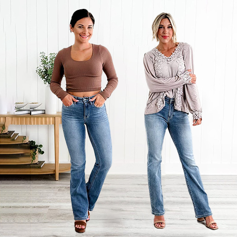 🔥2024 Hot Trend🔥Tummy Control Bootcut Jeans 🔥