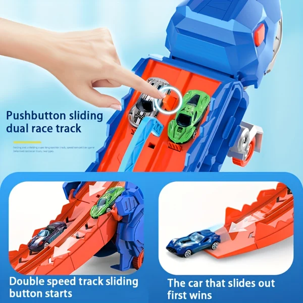 🔥FASH SALE🔥Transport Dinosaur Truck with Foldable Sliding 04 🚗
