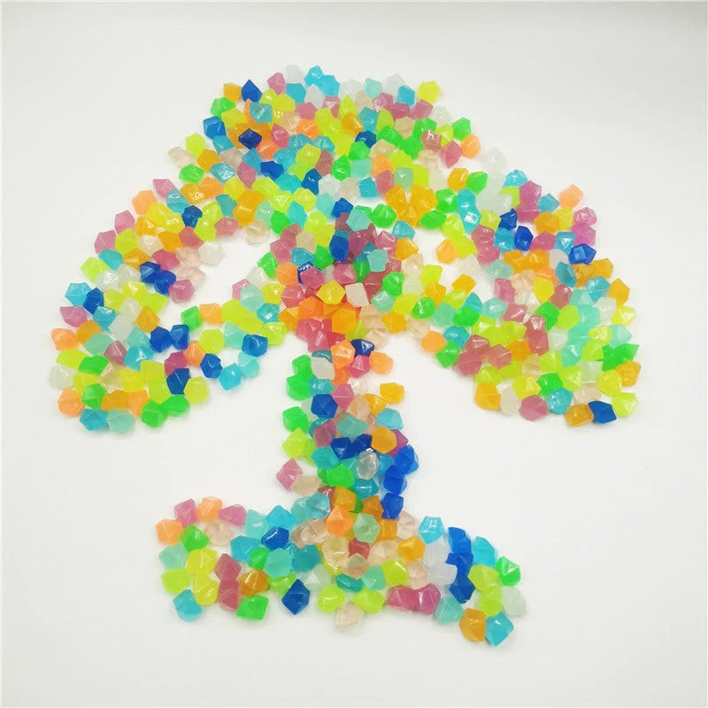 🌟300/600/900 Pcs Multicolor Glow - Outdoor Luminous Stones