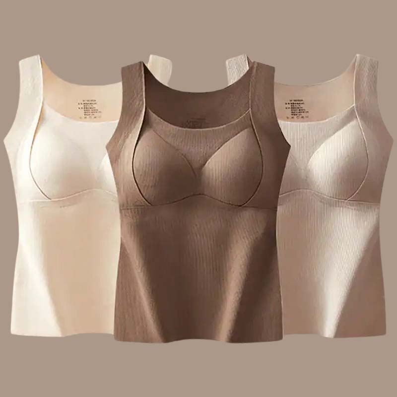 🎉Hot Selling Thickened Warm Tank Top with Shelf Bra