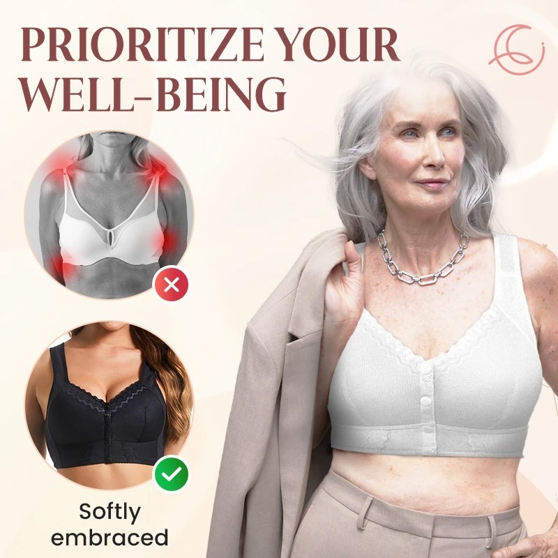 🎁 2025 Mother's Day Special 🌸New Front Closure Breathable Bra for Seniors