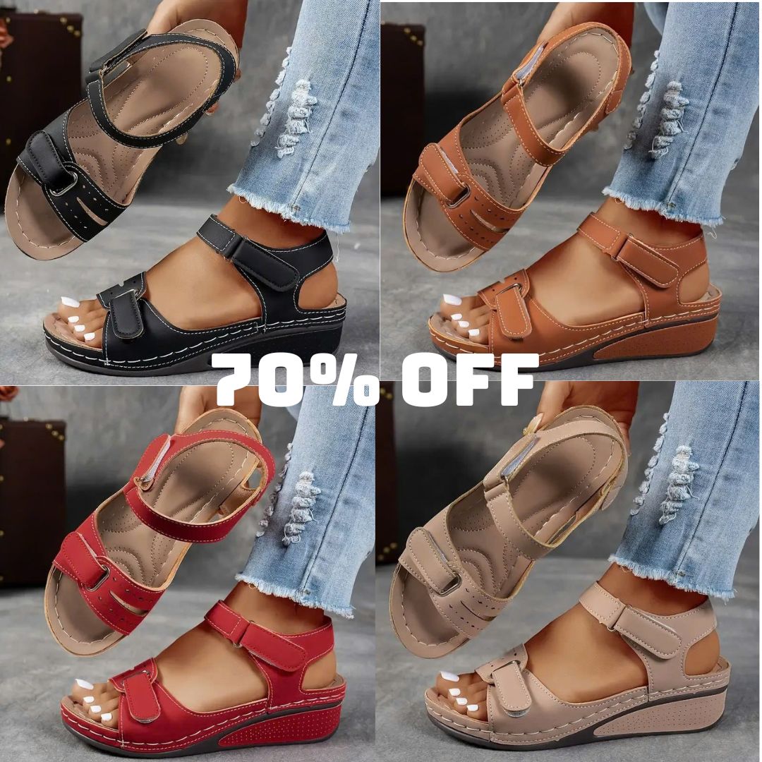 🔥Last Day Deal 70% OFF🔥 - Soft & Stylish Wedge Sandals for Effortless Comfort!