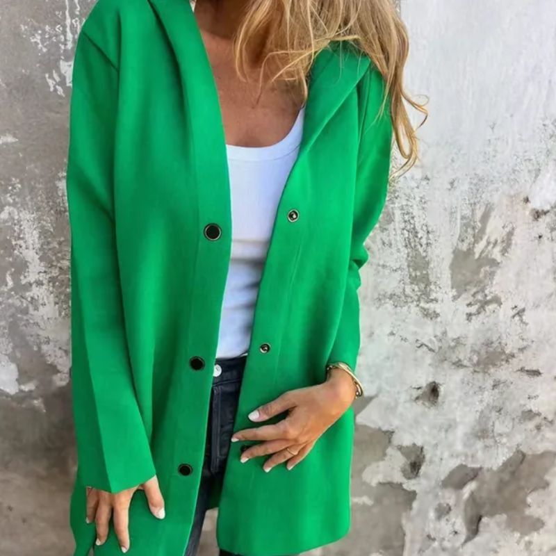✨Casual Single Breasted Hooded Jacket For Autumn