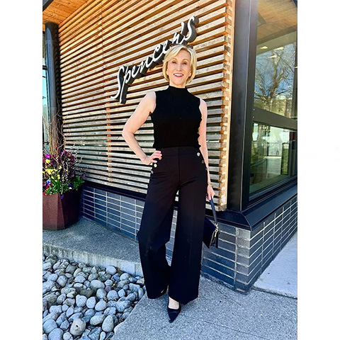 👖Tummy Control Button Wide Leg Pants ⭐