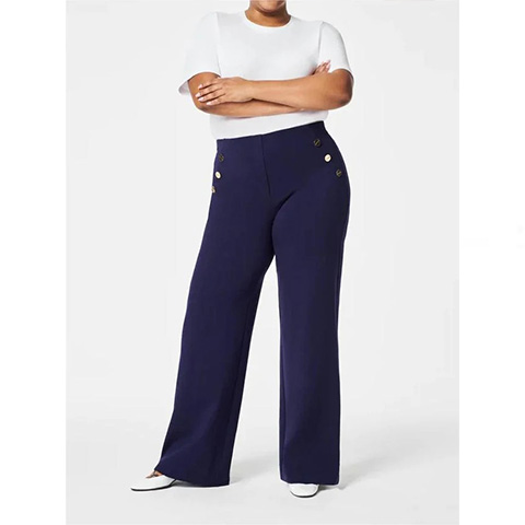 👖Tummy Control Button Wide Leg Pants ⭐
