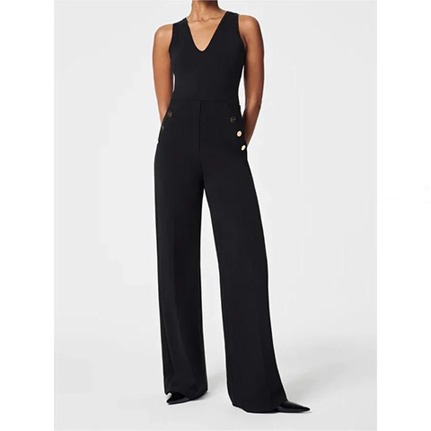 👖Tummy Control Button Wide Leg Pants ⭐
