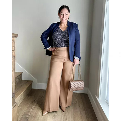 👖Tummy Control Button Wide Leg Pants ⭐