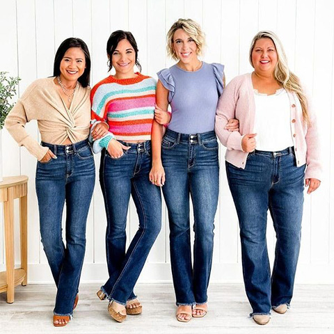 💖Hot Sale 60%💖Slay Girl By - Vintage Frayed Hem Bootcut Jeans