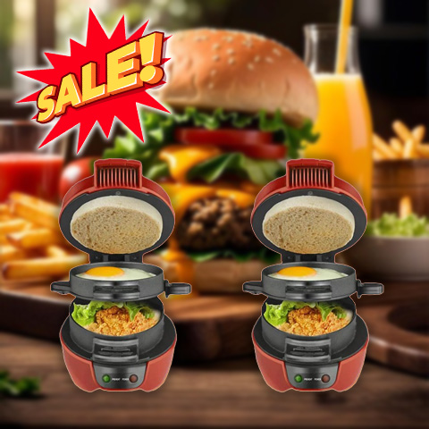 Hot&Easy 4 in 1 Sandwich Maker