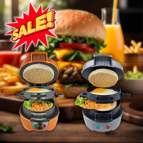 Hot&Easy 4 in 1 Sandwich Maker