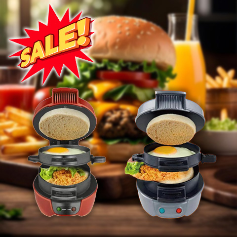Hot&Easy 4 in 1 Sandwich Maker