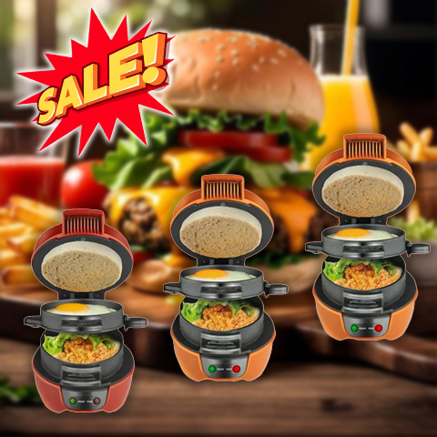 Hot&Easy 4 in 1 Sandwich Maker