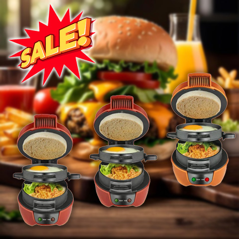 Hot&Easy 4 in 1 Sandwich Maker
