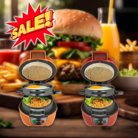 Hot&Easy 4 in 1 Sandwich Maker