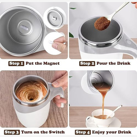 SALE OFF 49% OFF-Automatic Magnetic Stirring Coffee Mug
