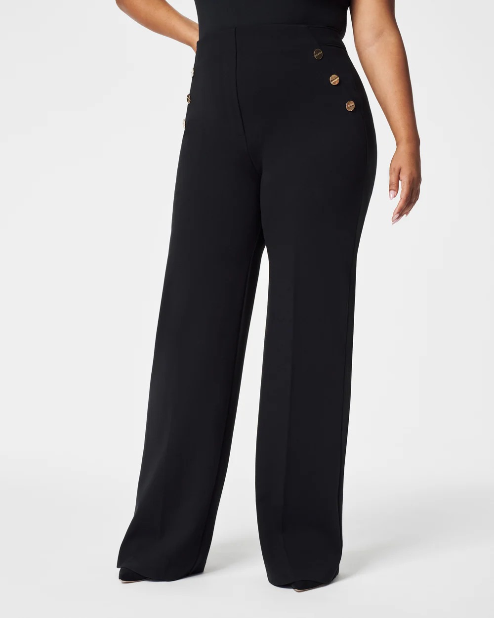 👖Tummy Control Button Wide Leg Pants ⭐