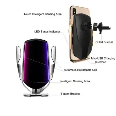 🎁2025 New Year Sale 50% OFF🔥15W Infrared Auto-sensing Wireless Fast Charging Car