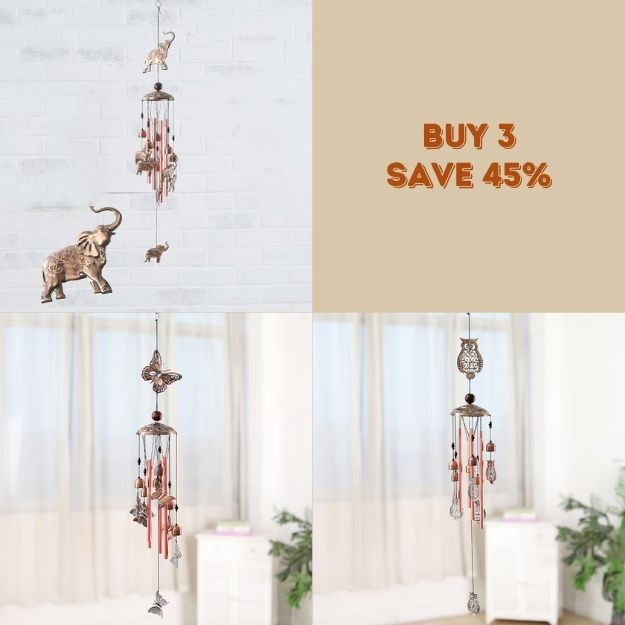 🎁Pure Hand-Made Copper Horse Wind Chimes