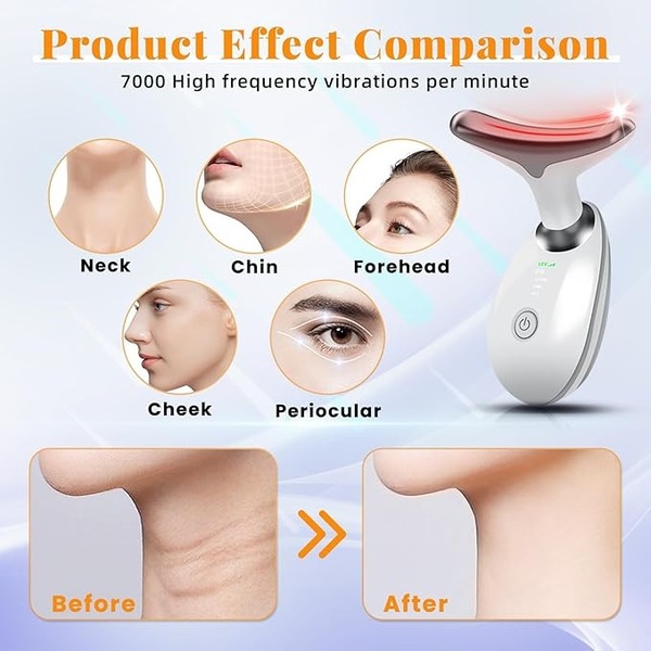 Face Lift 7 Colors Neck Beauty Neck Device Slim Massager Facial Lifting Tightening Face Wrinkle Remover Face Care Beauty Machine