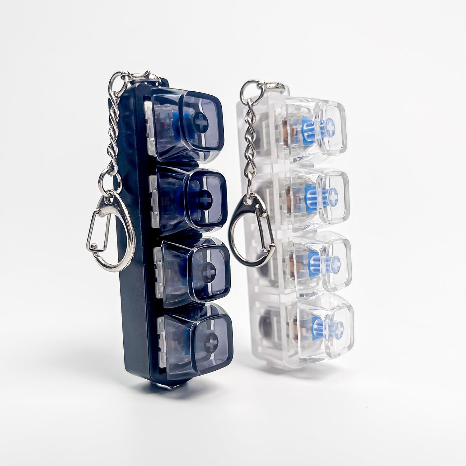 2PCS Keyboard Fidget Toy with LED Light 💝 4 in 1 Mechanical Fidget Keyboard for Release Stress