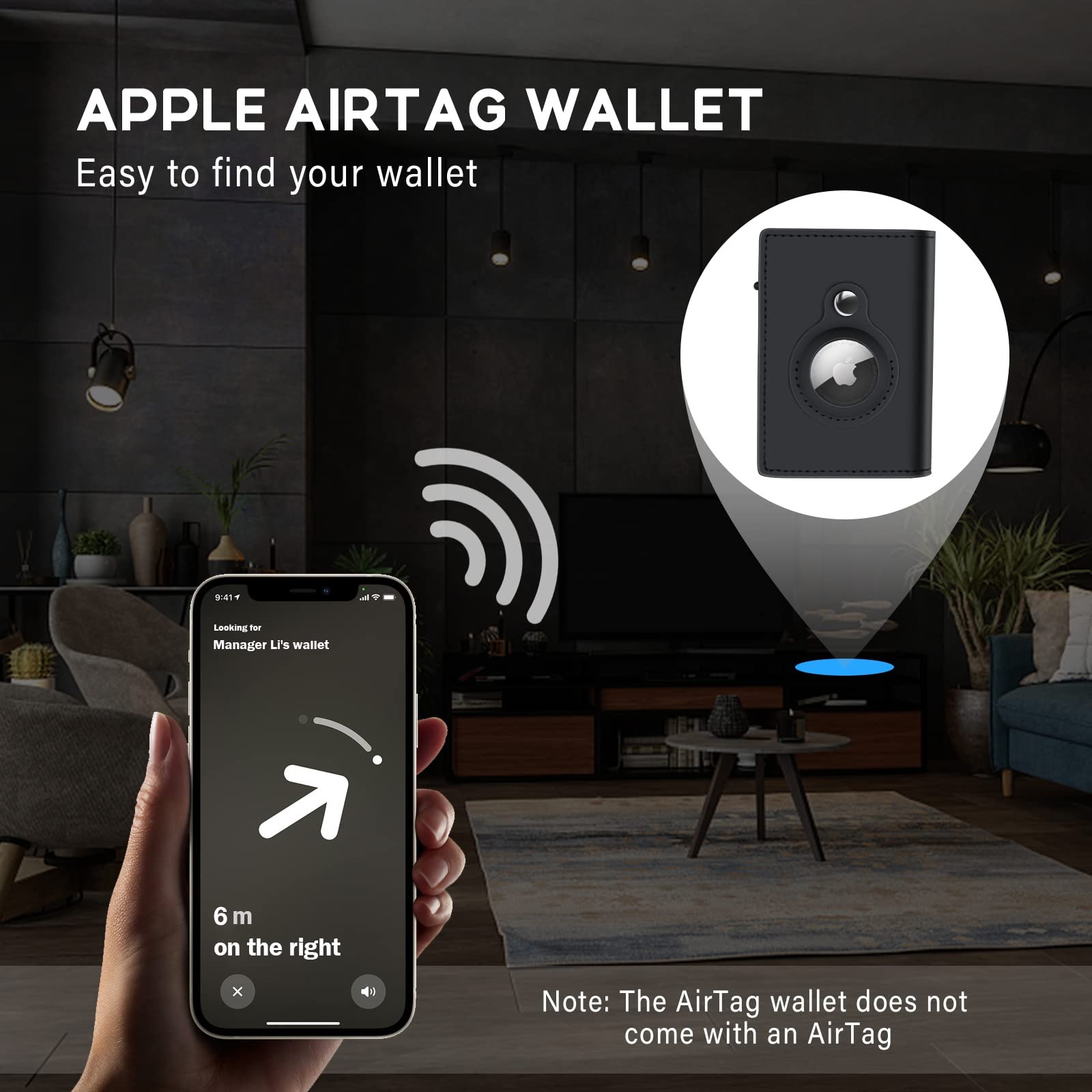✨TO DAY 49% OFF✨AirTag Wallet for Men - with Pop Up Aluminum Case Money Clip Slim Leather Slots Credit Card Holder RFID Blocking Bifold Minimalist Wallet