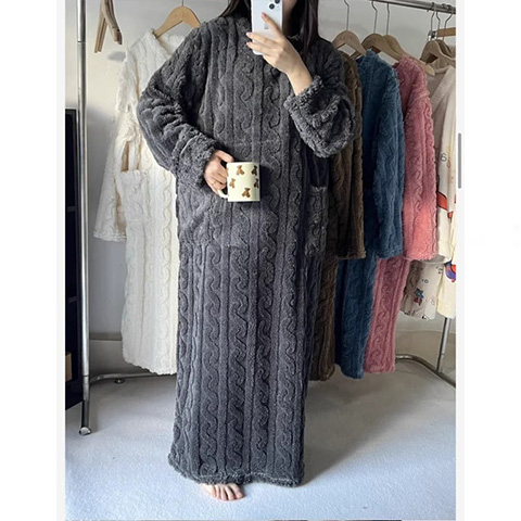 Winter Coral Velvet Home Clothes