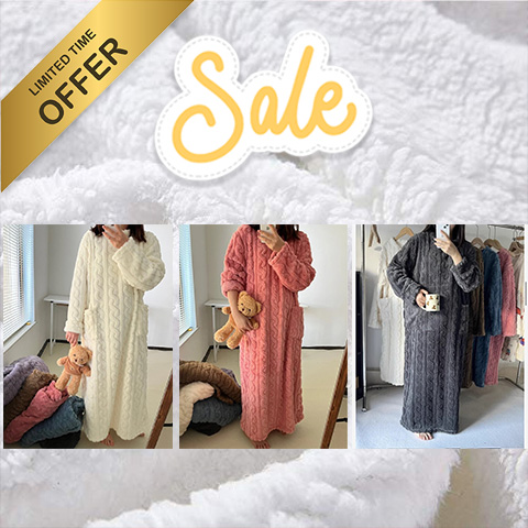 Winter Coral Velvet Home Clothes