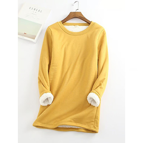 🔥 Last Day - 49% OFF ❄ Women‘s NEW Casual Cotton Round Neck Solid Sweatshirt🙋‍♀️