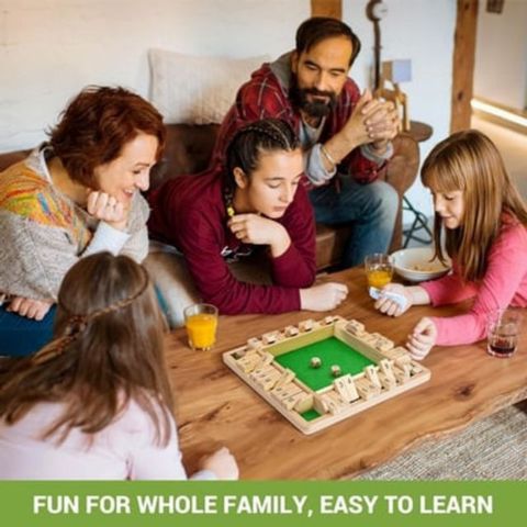 FUNNY FAMILY GAMES-Shut The Box Board Game🎲