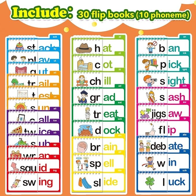 🔥Last Day 49% OFF🔥30 Charming Rhyme & Reading Flip Books – Early Literacy Fun for Kids