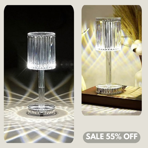 Crystal Diamond Table Lamp with Touch Control