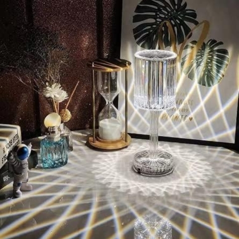 Crystal Diamond Table Lamp with Touch Control