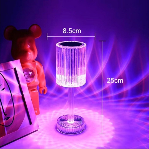 Crystal Diamond Table Lamp with Touch Control