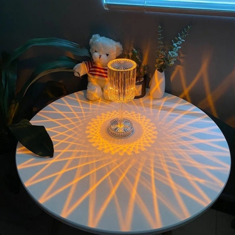 Crystal Diamond Table Lamp with Touch Control