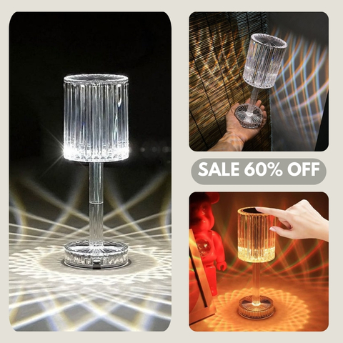 Crystal Diamond Table Lamp with Touch Control